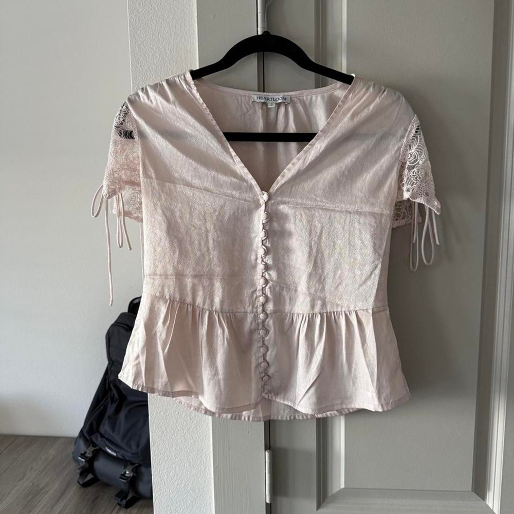 Light Pink Lace Blouse from Heartloom